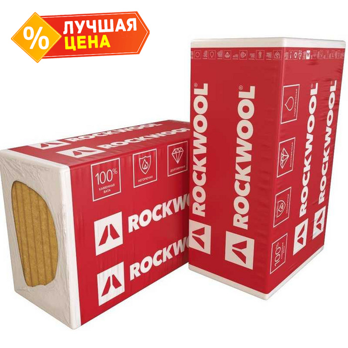 Утеплитель Роквул Венти Баттс Д 150х600х1000